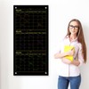 Kritkin Black Glass Whiteboard Calendar 36" X 18" 3 Month