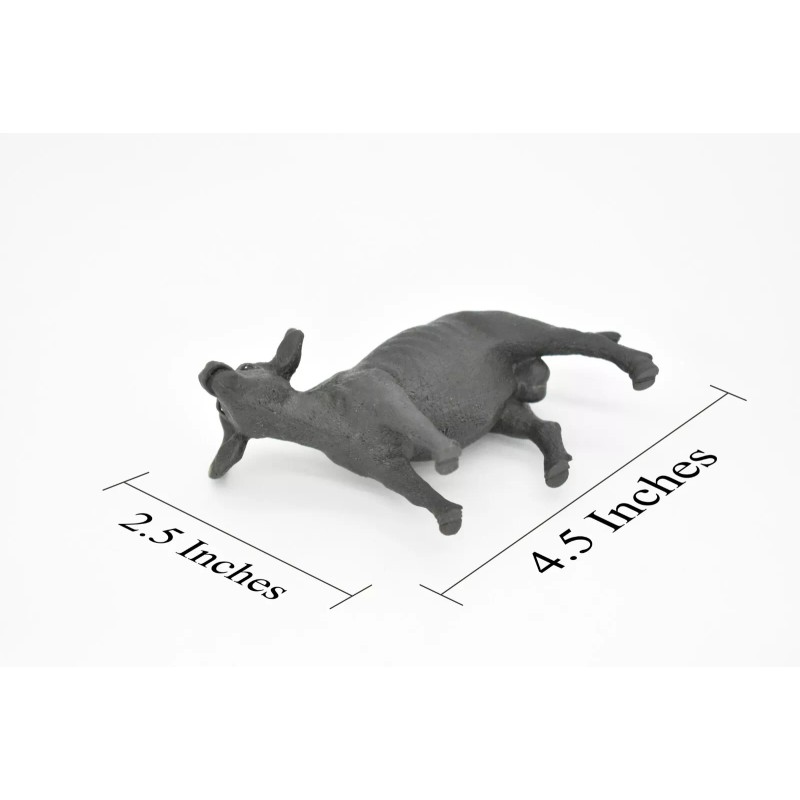 Guangzhou Cape Buffalo, African, Realistic Rubber Model, Hand Painted Figurine