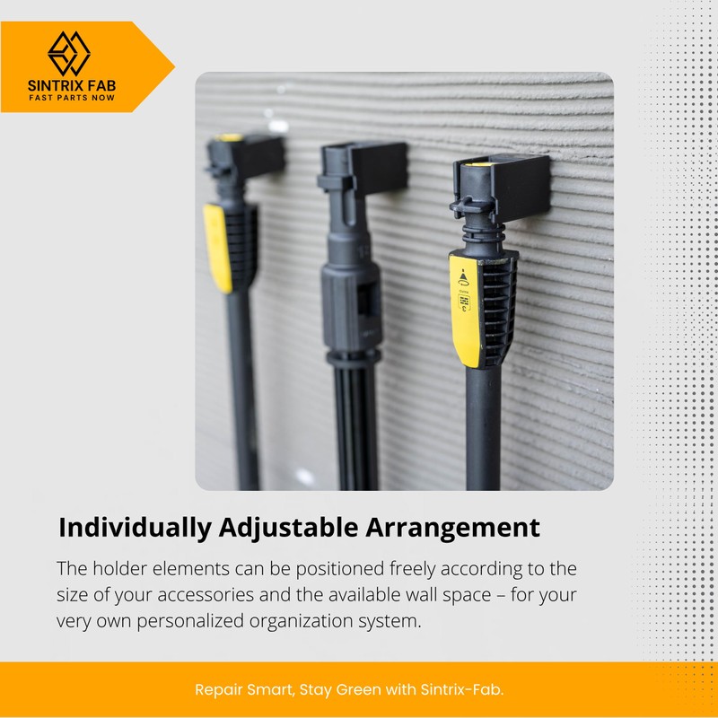 Sintrix Fab 4 x Wall Brackets for Pressure Washer Accessories,