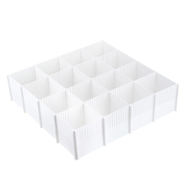 None 10pcs Home Drawer Separator Plastic Diy Partition Separators