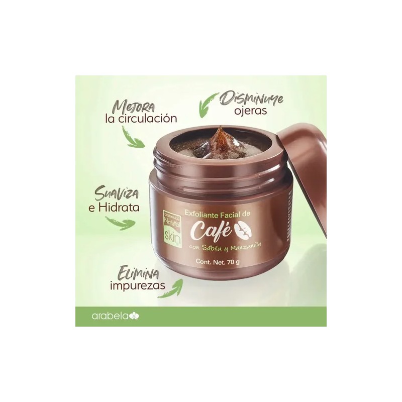 Exfoliante Facial De Café Skin Care Ojeras Natural Skin