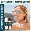 Mineral Powder Sunscreen for Face Oil Control,Broad Spectrum SPF 35,Long