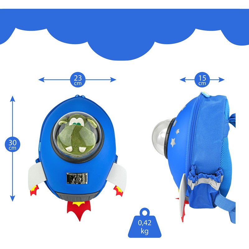 HECKBO Children's Backpack with Rocket or Unicorn - from 2