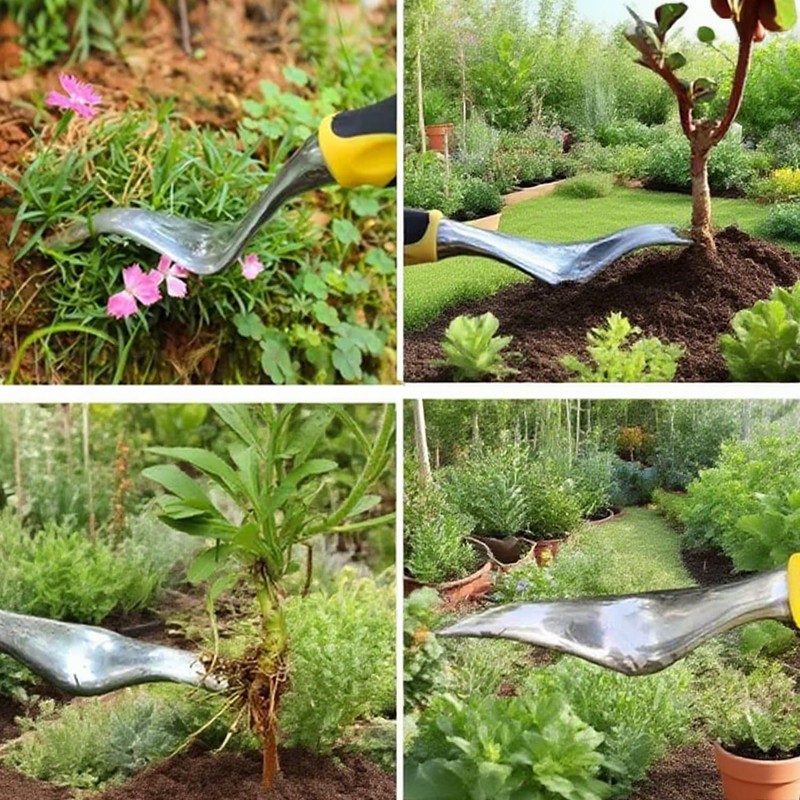 Hand Weeder Puller Tool, Garden Handle with V-Shaped - Ergonomic