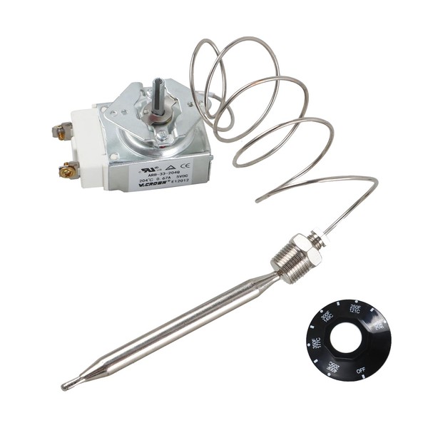 Millivolt Thermostat Control for Gas Deep Fryer with 3/8" MPT