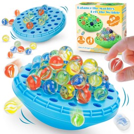INKZOO Marble Balance Game, Wobble Marble Stacking Game for Kids 6+, Fun Family Board Game for 1-4 Players with Built-in Storage, Perfect, Parties & Travel