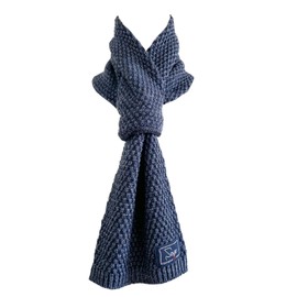 [TERAICHI] Compaq Muff™ Strawberry Tack Pattern, Made in Japan Made in Japan Scarf, Neck Warmer, Short Scarf, Petite Scarf, Insertion Muffler, Sengo Compact Scarf, Packable, purple, (indigo)