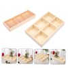 CAXUSD 2pcs Boxes Desktop Storage Box Organizer Divided Dividers Multipurpose