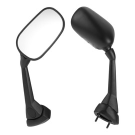 INFINAUTO Motorcycle Rear View Mirrors Front Side Mirrors Mount for YAMAHA FZ1 FAZER 2007-2013 Aluminum Plastic Black Adjustable