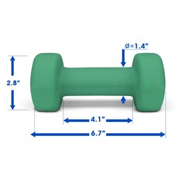 Yes4All 5 lbs Dumbbells Neoprene with Non Slip Grip – Great for Total Body Workout – Total Weight: 10 lbs (Set of 2)