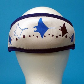 SeaCanary Snorkeling Diving Mask Strap Cover Manta White