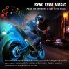 Nilight 12PCS Motorcycle RGB Led Light Kit Waterproof Underbody Light