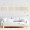 DOLLAR BOSS Bulletin Boards with Linen 1-Pack 16''X 12'' Double-Sided