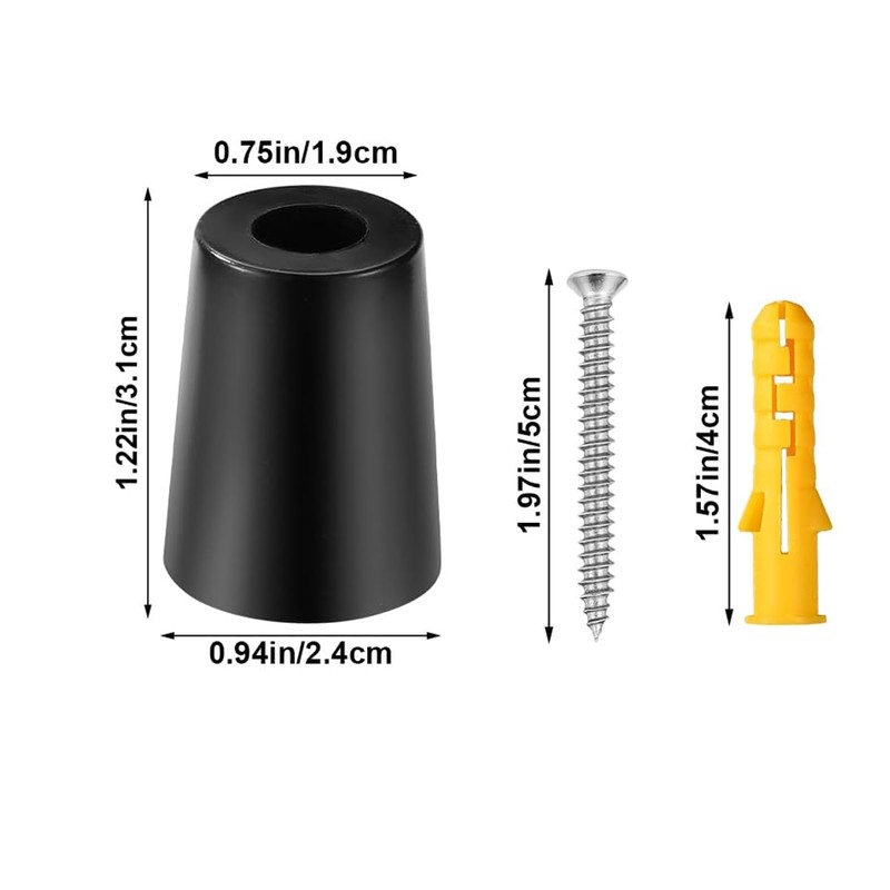 Gutol 8Pcs Ski Vertical Wall Mounts, Ski Board Wall Mount
