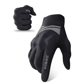 INBIKE - Guantes ligeros para motocicleta con visualización táctil y nudillos protectores para BMX, ATV, MTB, equitación, moto