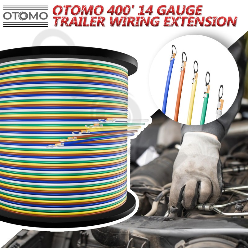Enough Long 400FT 14 Gauge 5 Way Trailer Wire CCA