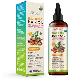 Batana Oil Castor Rosemary Argan Blend Hair Oil