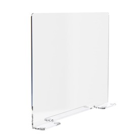 Marketing Holders Clear Acrylic Sink Splash Guard 15.75" x 16" x 4.5" with Squared Sides and Anti Skid Feet Freestanding Transparent and Durable Splatter Shield