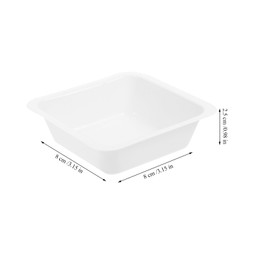 Baluue 20pcs Weigh Boats Plastic Anti-Static Small Suqre Weighing Boats for Laboratory Tests