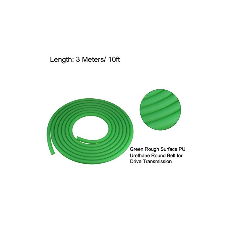 sourcing map 10ft 8mm PU Transmission Round Belt High-Performance Urethane