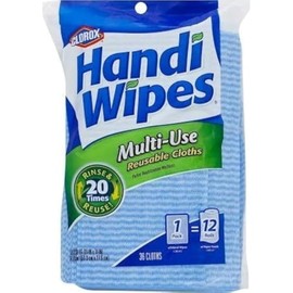Clorox Handi Wipes Multi Use Reusable Cloths (2-Pack of 36 Count,Total 72 -Count)