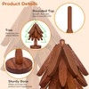Tree Trivets for Hot Dishes, Wooden Tree Trivet Set of