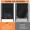 Furnulem 2 Tiers Laundry Hamper with Wooden Shelf and Hooks,