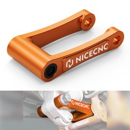 NICECNC Orange Lowering Link Compatible with 690 Enduro/SMC/R 2008-2018, Compatible with Husqvarna 701 Enduro/Supermoto 2016-2024, Aluminum, Anodization, CNC-machined, See Fitment
