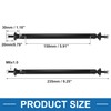 A ABSOPRO Bumper Splitter Support Rod Aluminum Alloy Black (Set