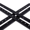 6 Fold Ruler Aluminum Alloy Portable Lightweight Black Folding Multi