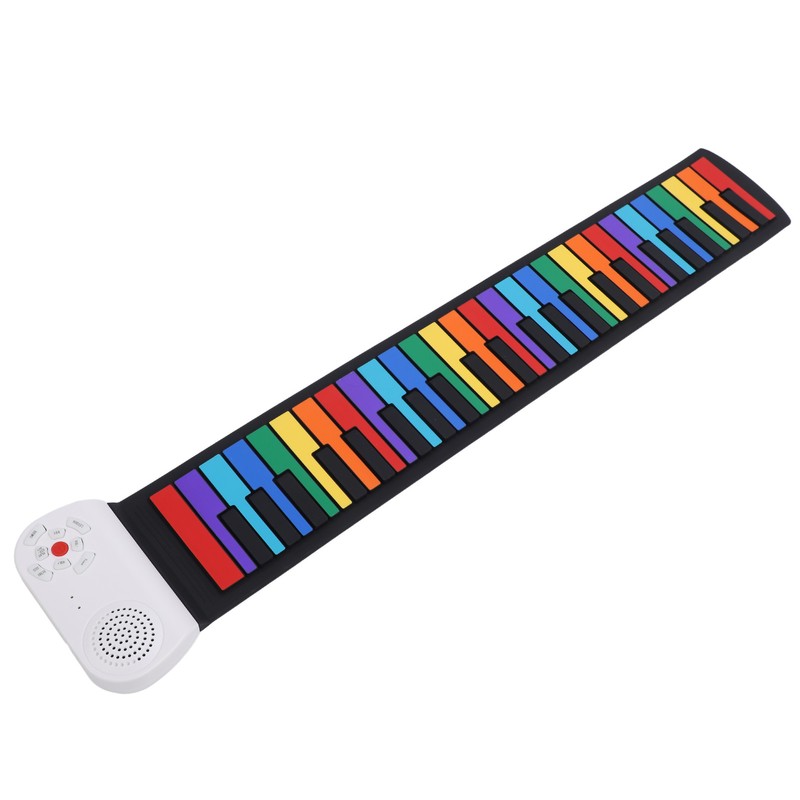49 Keys Roll Up Piano Toy Realistic Sound Rechargeable Electric