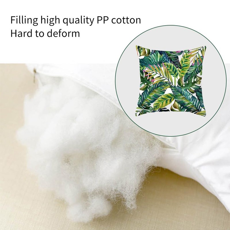 4PCS Decorative Throw Pillow Covers 18x18 Inch Square Cushion Covers