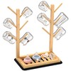 Bamboo Baby Bottle Drying Rack, Vertical Bottle Dryer Holder with
