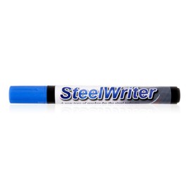 Liquid Chalk Marker Pen Blue- 5mm Bullet Nib Wet Wipe Erasible Marker Pen. Rain Proof For Inertior And Exterior Use On Chalkboards Blackboards Menus