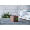 Gingko Design Ginko Design Cube Click Clock Walnut/Green LED