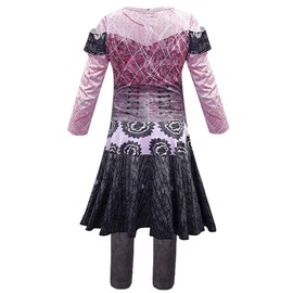 MSSmile-FANKID Adult Descendants 3 Dragon Mal Costume Girls Popular Musical Cosplay Aduery Costume for Adult(Adult-M,Pink)