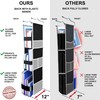 ABRA® 3 Shelf Hanging Locker Organizer for School, Work, Gym