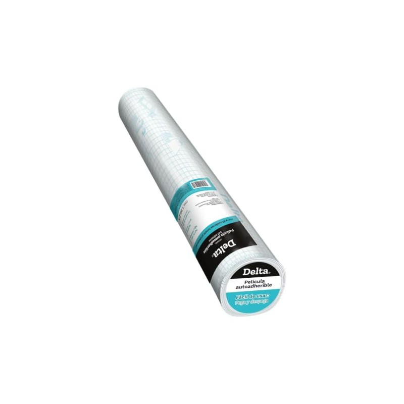 Delta Rollo Mica Autoadherible Transparente Contac Mica para Forro Cuadernos,