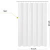 Fabric Shower Curtain Liner Shorter Size 68 inches Height, Hotel