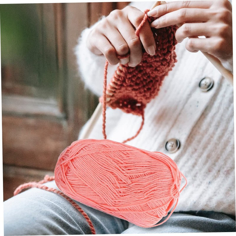 Tofficu 6rolls Cotton Crochet Yarn Soft and Breathable DIY Knitting