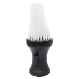 Kobe Professional Barber's Powder Duster Neck Brush - Black Handle with White Bristles
