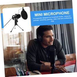 CAXUSD and .5mm Gaming Microphone Recording Mic Adjustable Tripod Perfect for Podcasts Streaming