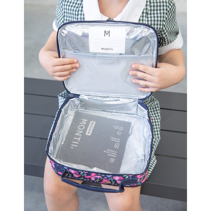 MontiiCo Medium Insulated Lunch Bag - Block Land