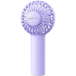 SWEETFULL Mini Portable Fan Powerful Handheld Fan Rechargeable,3 Speeds Personal Small Hand Fan for Travel Makeup Eyelash Fan for Stylish Kids Girls Women USB Cute Design