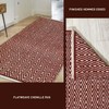 Chardin home 100% Cotton Diamond 3x5 Area Rug Fully Reversible,