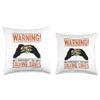 May Spontaneously Talk About Solving Cubes Cubing Speedcuber Throw Pillow