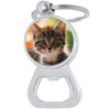 Cute Kitten Cat Bottle Opener Keychain
