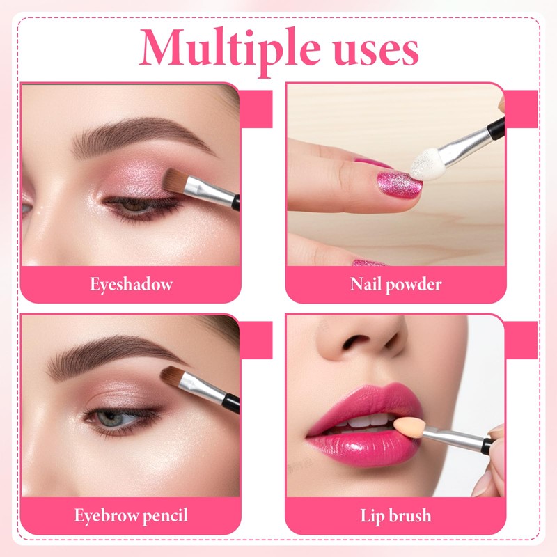 TIESOME Pack of 30 Double Headed Eyeshadow Brushes, Eyeshadow Applicator