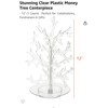Stunning Clear Plastic Money Tree Centerpiece - 12" (1 Count)