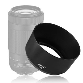 [HB-77 Compatible] Nikon HB-77 Lens Hood Compatible Nikon AF-P DX Nikkor 70-300mm f/4.5-6.3G ED VR, Nikon AF-P DX Nikkor 70-300mm f/4.5-6.3G ED Lens